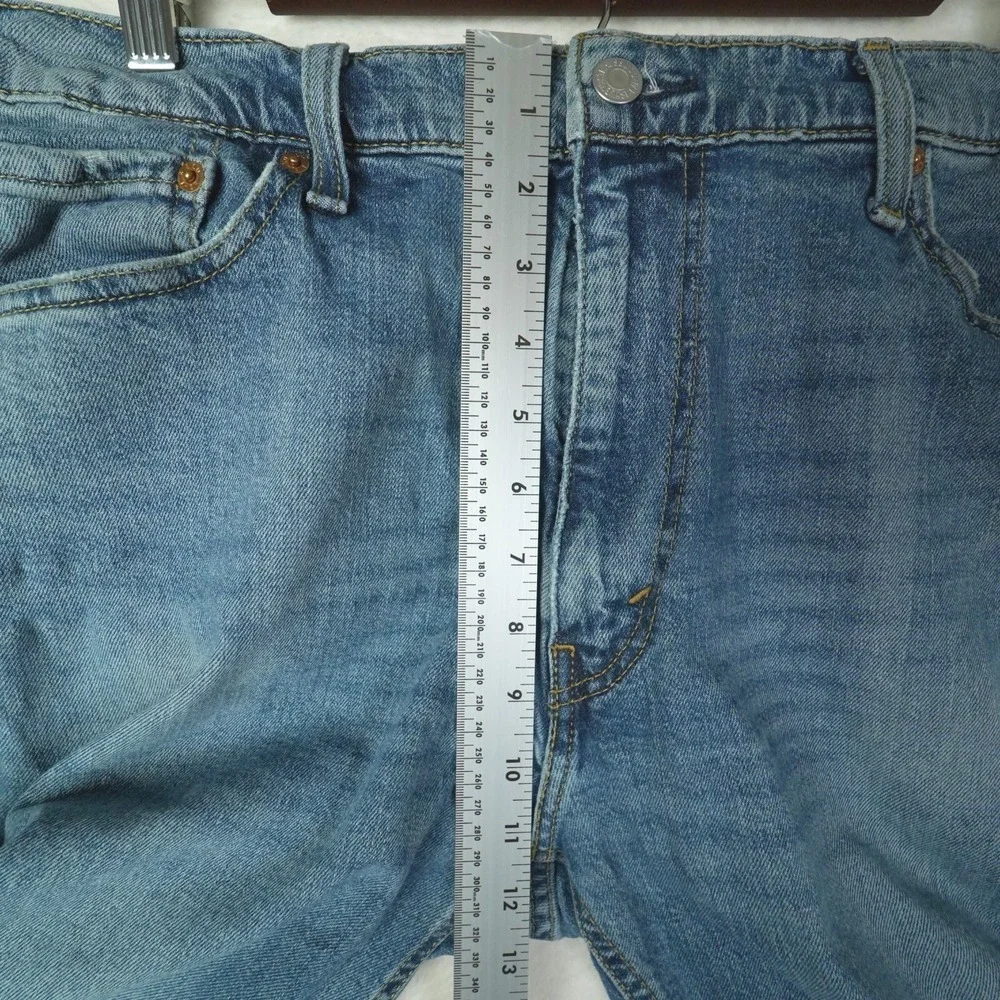 Levis 541 Athletic‎ Taper Mens Jeans Light Wash Blue 38x30 (Fits 37x28) Distress